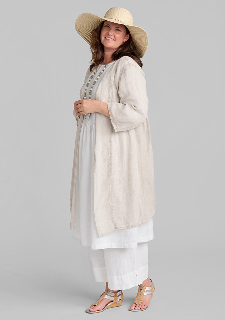 Flax linen clothing outfit