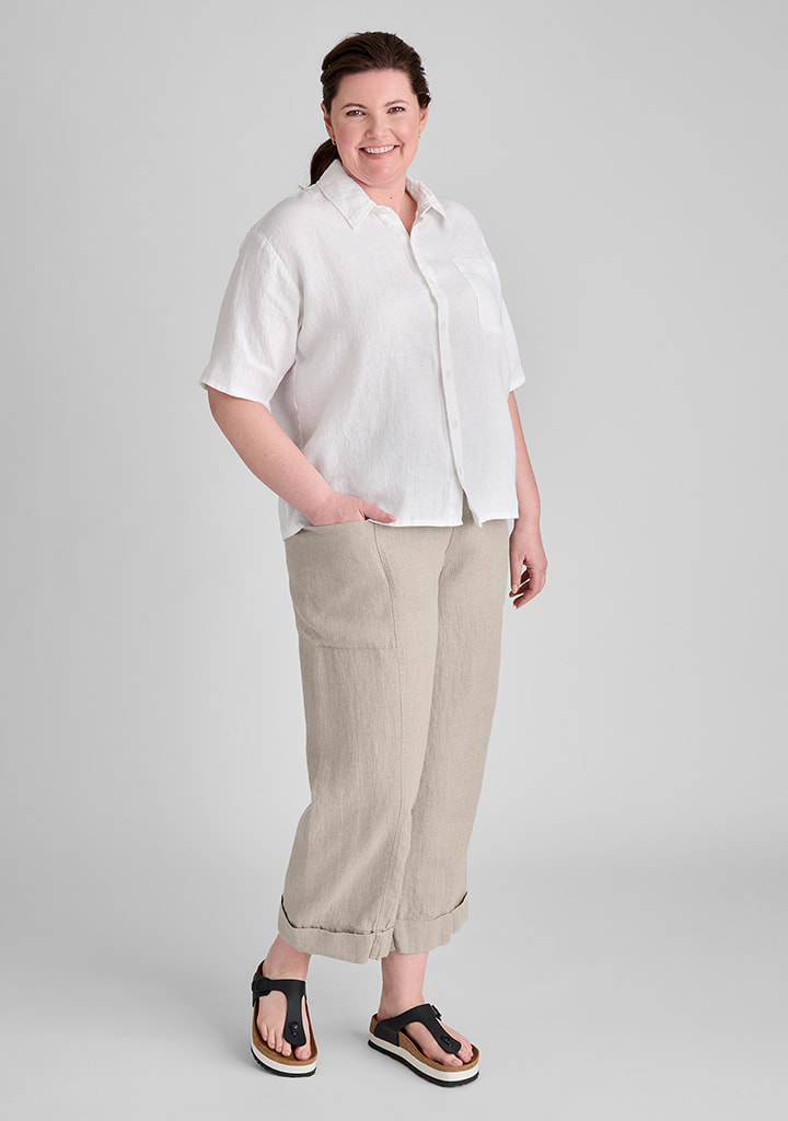 Flax linen clothing outfit