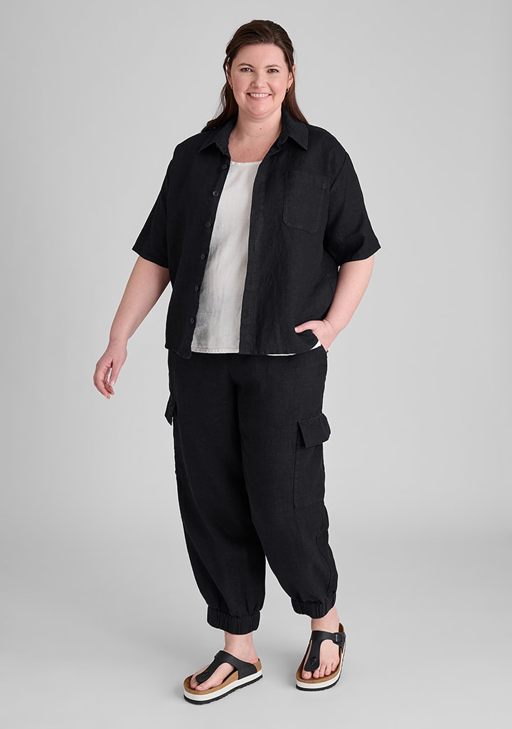 Flax linen clothing outfit