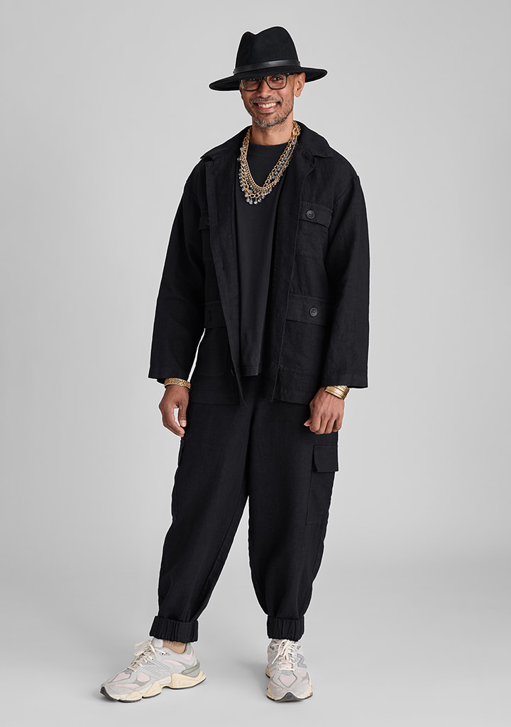 Flax linen clothing outfit