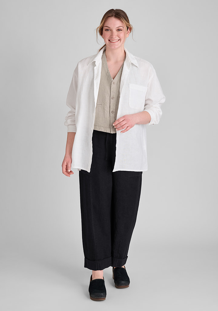 Flax linen clothing outfit