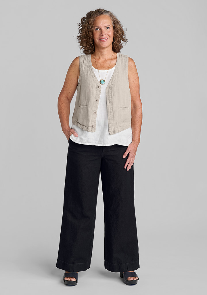 Flax linen clothing outfit