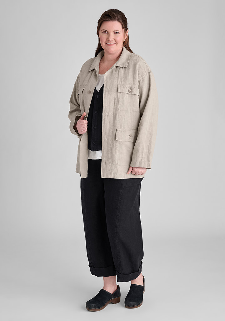 Flax linen clothing outfit