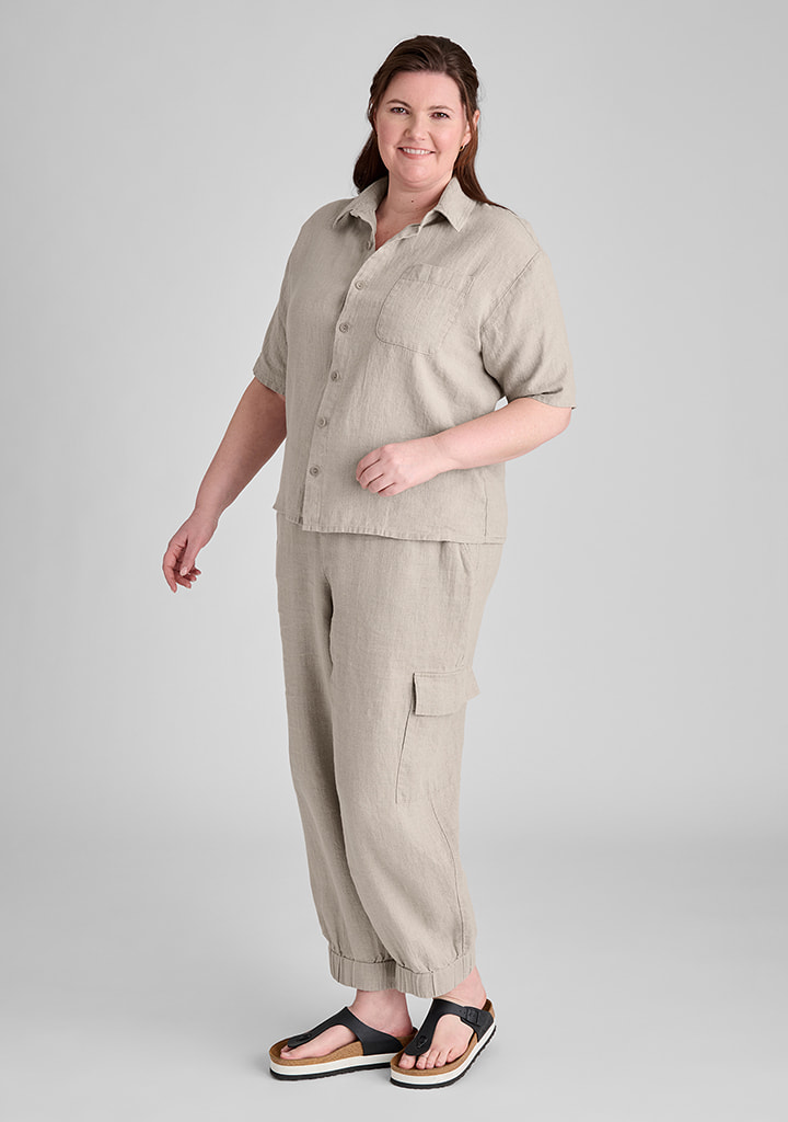 Flax linen clothing outfit