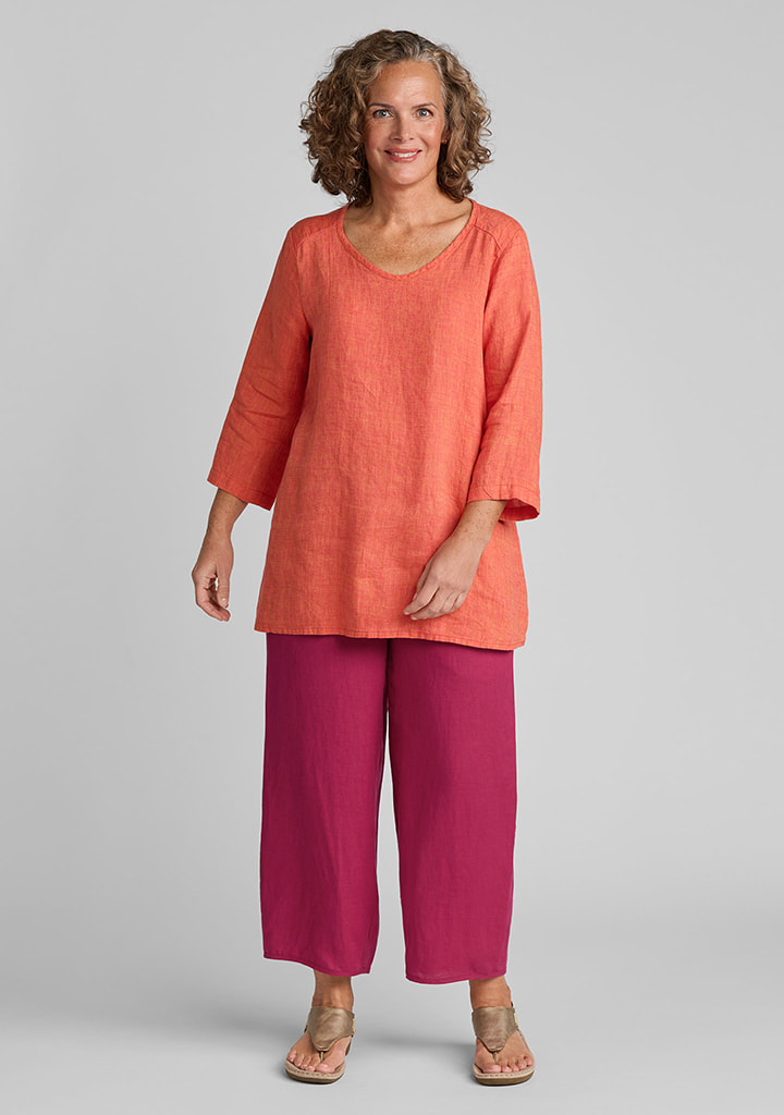 Flax linen clothing outfit