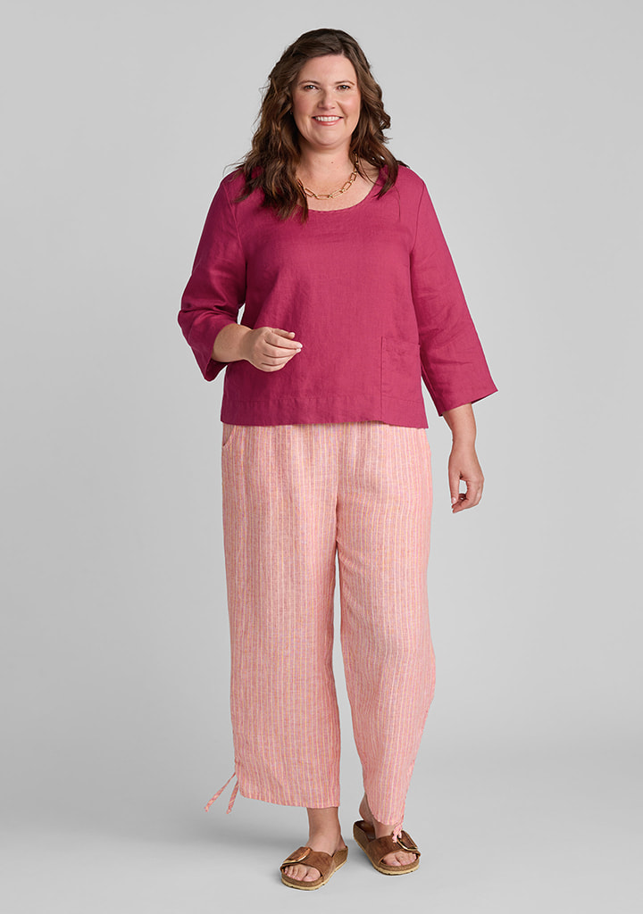 Flax linen clothing outfit