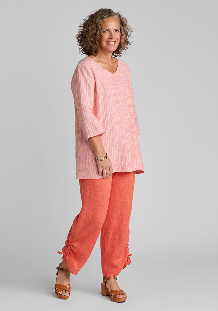 Flax linen clothing outfit