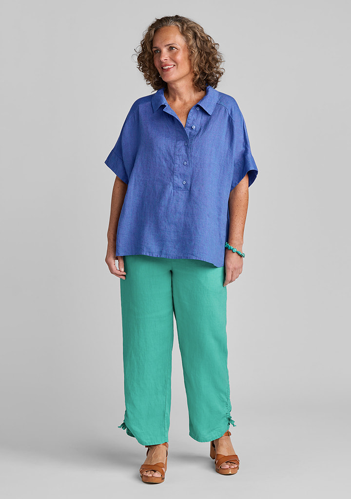 Flax linen clothing outfit