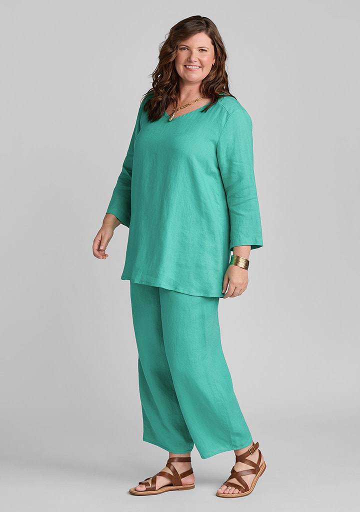 Flax linen clothing outfit