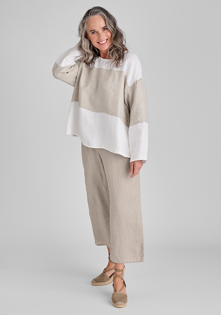 Flax linen clothing outfit