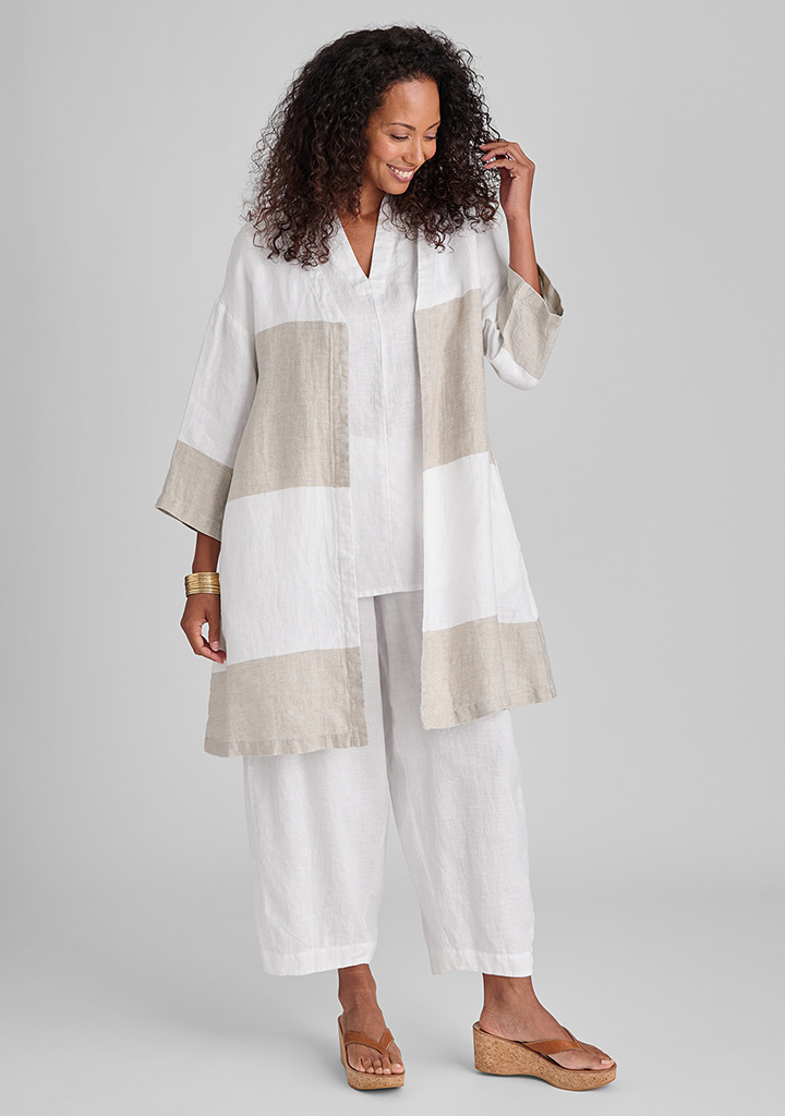 Flax linen clothing outfit