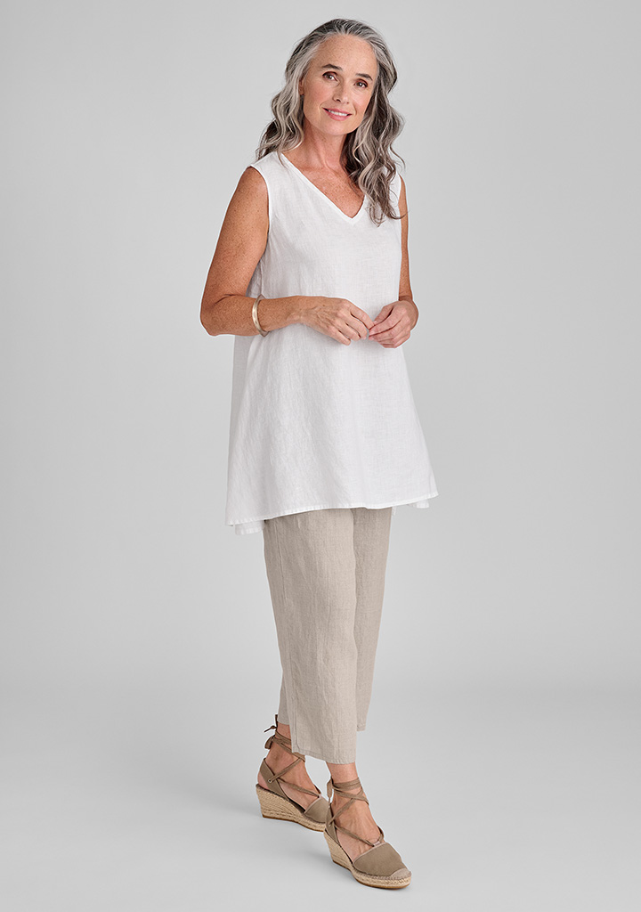 Flax linen clothing outfit