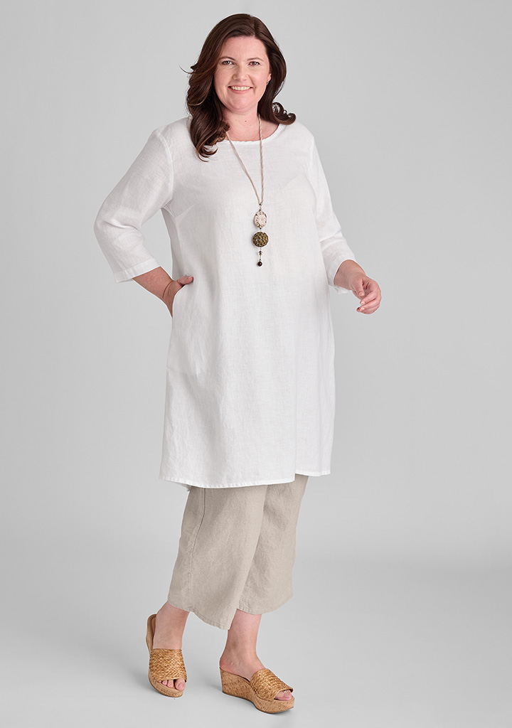 Flax linen clothing outfit