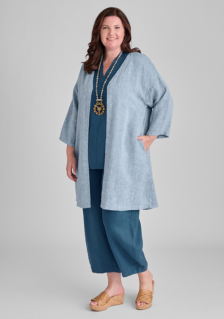 Flax linen clothing outfit