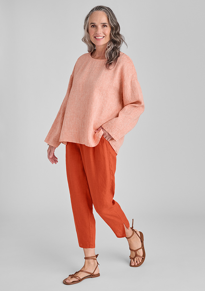 Flax linen clothing outfit