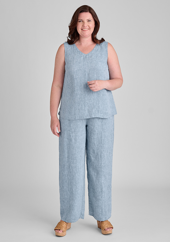 Flax linen clothing outfit