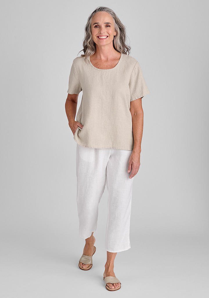 Flax linen clothing outfit