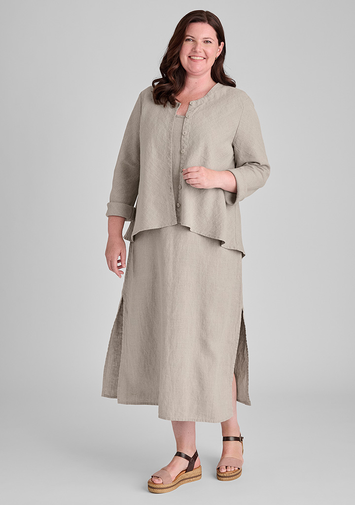 Flax linen clothing outfit