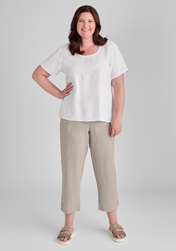 Flax linen clothing outfit