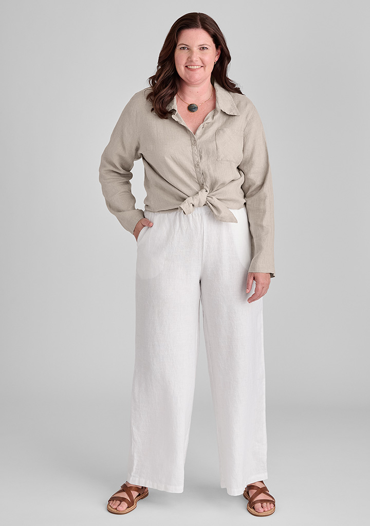 Flax linen clothing outfit