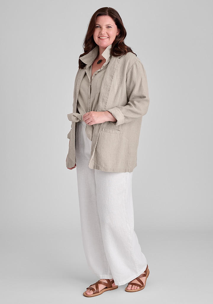 Flax linen clothing outfit