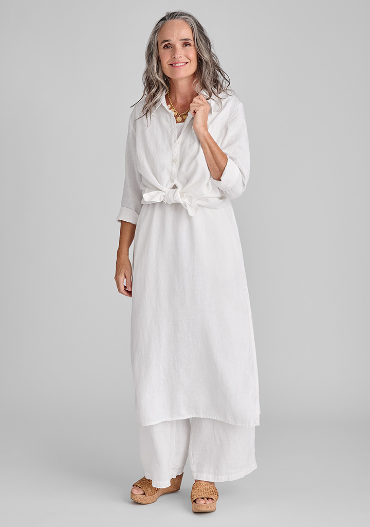 Flax linen clothing outfit