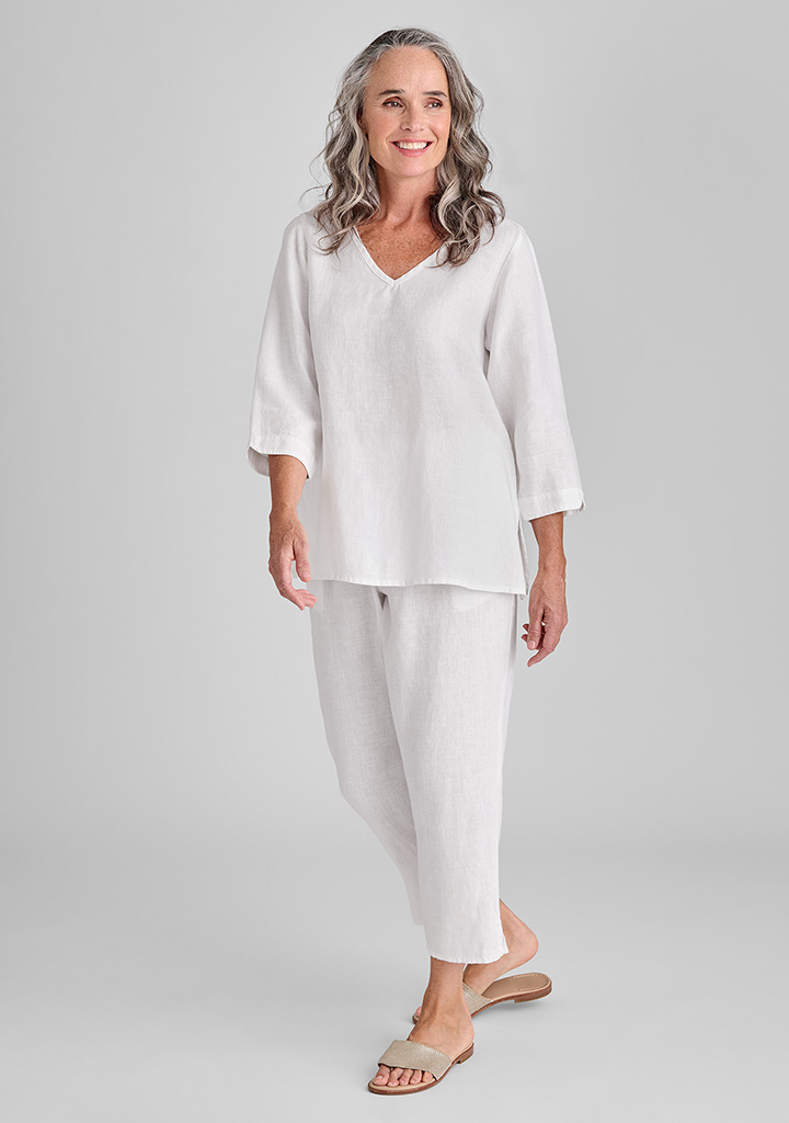 Flax linen clothing outfit