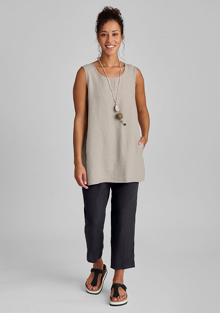 Flax linen clothing outfit