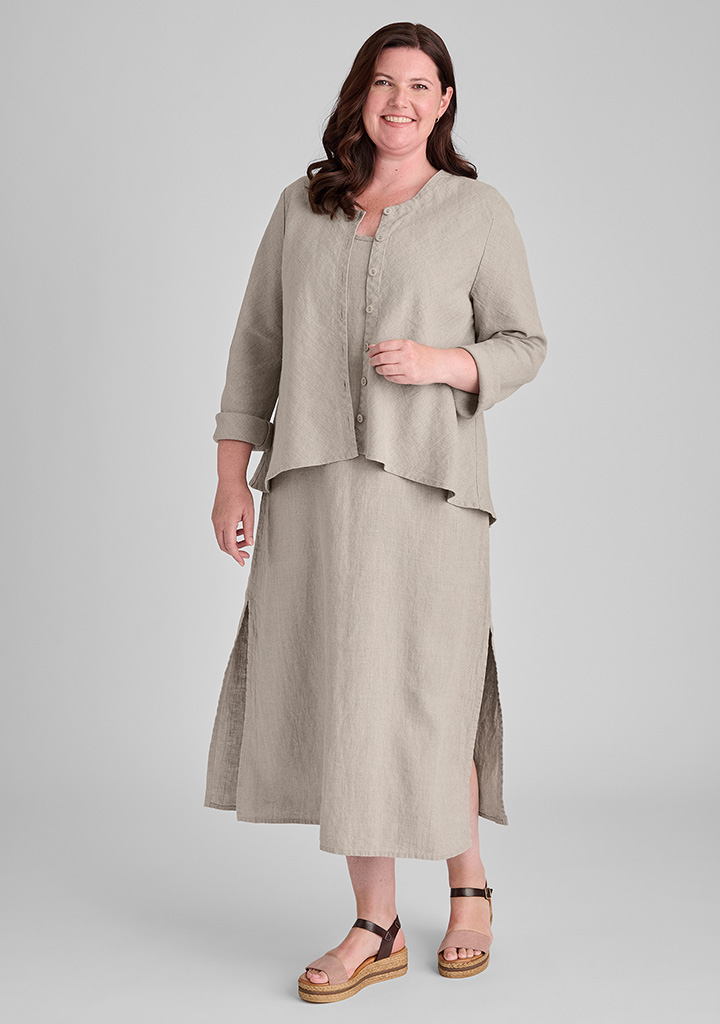 Flax linen clothing outfit