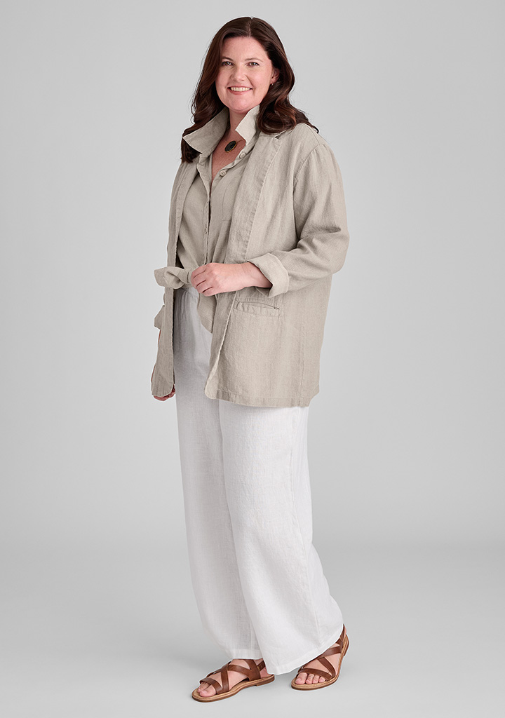 Flax linen clothing outfit