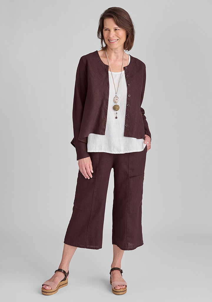 Flax linen clothing outfit