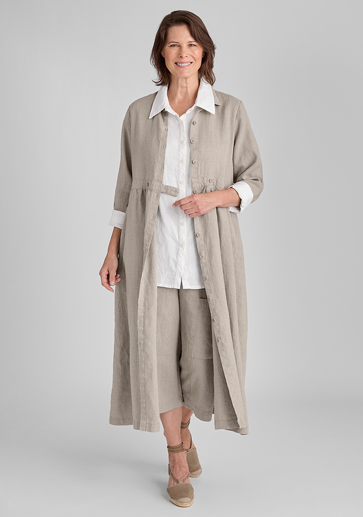 Flax linen clothing outfit