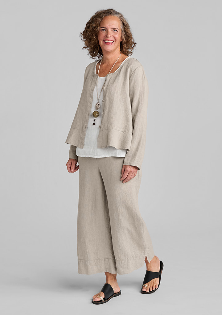 Flax linen clothing outfit