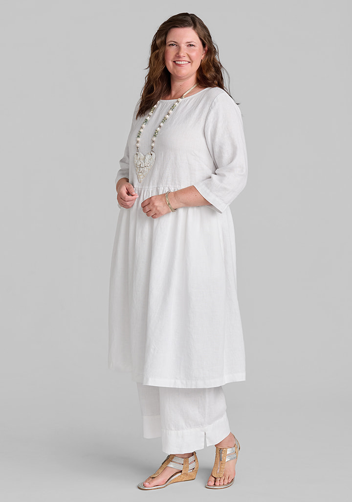 Flax linen clothing outfit