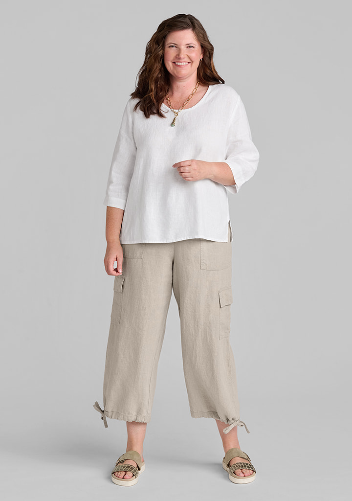 Flax linen clothing outfit