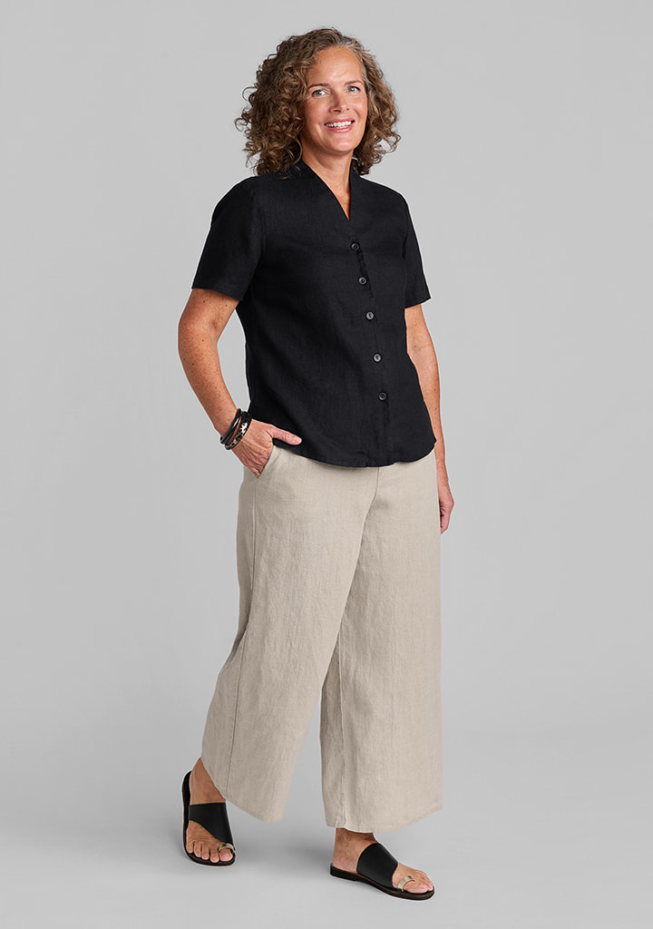 Flax linen clothing outfit
