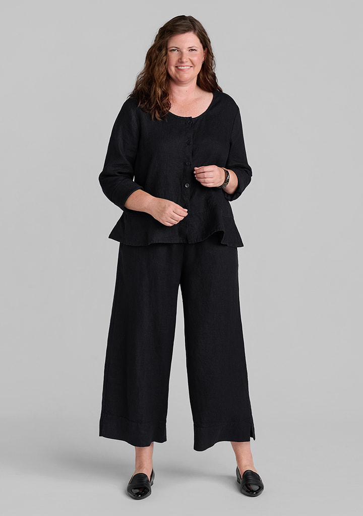 Flax linen clothing outfit