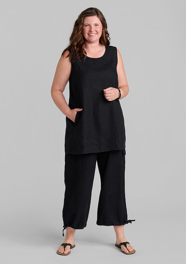 Flax linen clothing outfit
