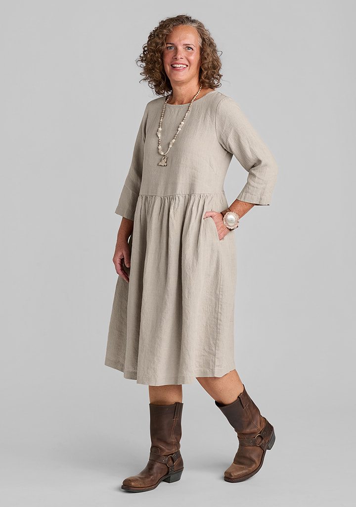 Flax linen clothing outfit