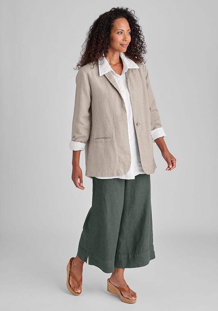 Flax linen clothing outfit