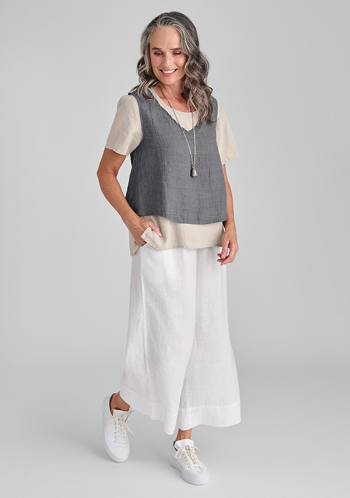 Flax linen clothing outfit