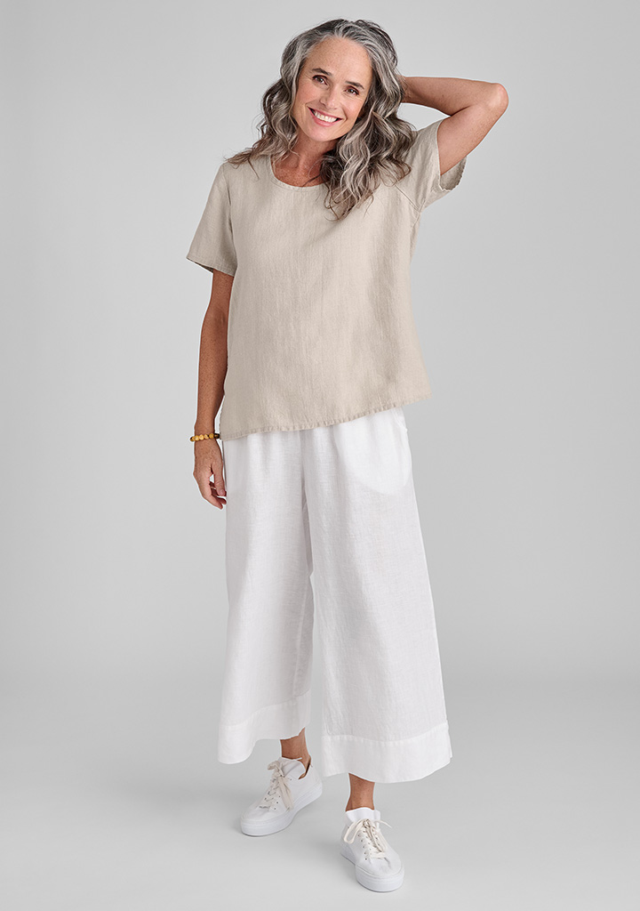 Flax linen clothing outfit