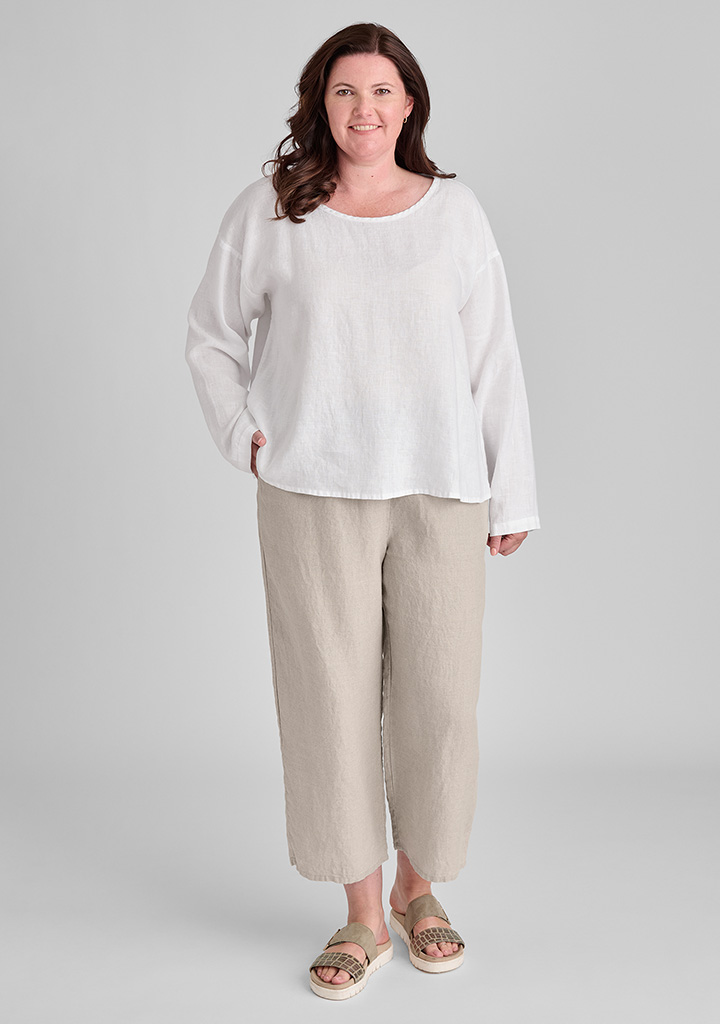 Flax linen clothing outfit