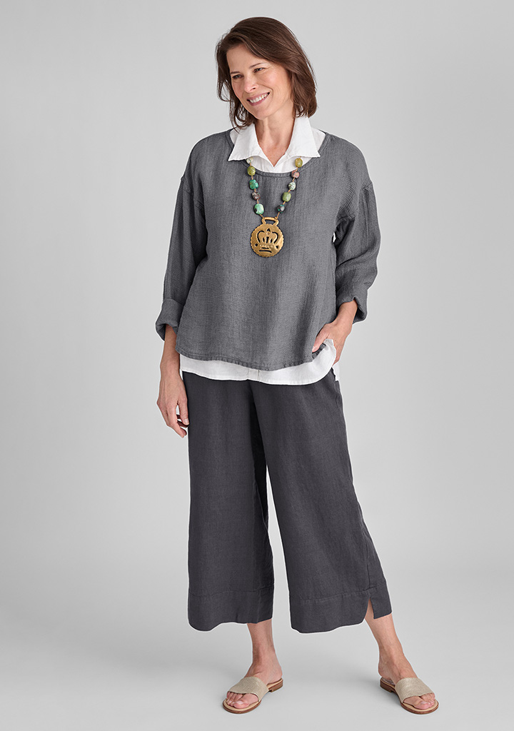 Flax linen clothing outfit