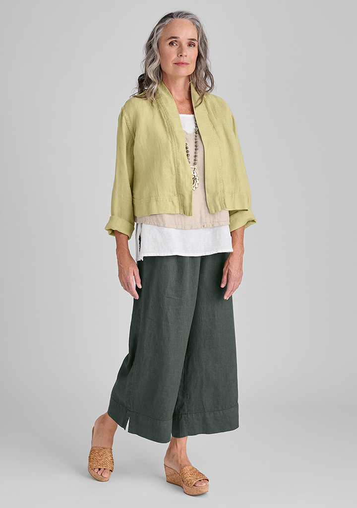 Flax linen clothing outfit