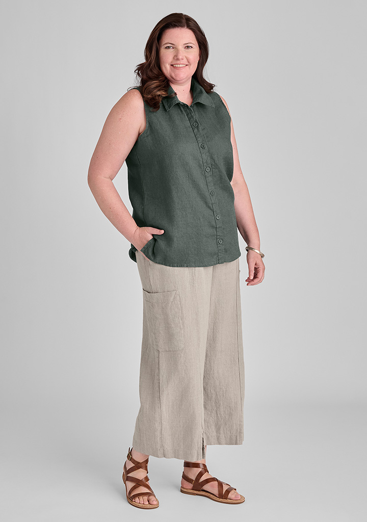 Flax linen clothing outfit