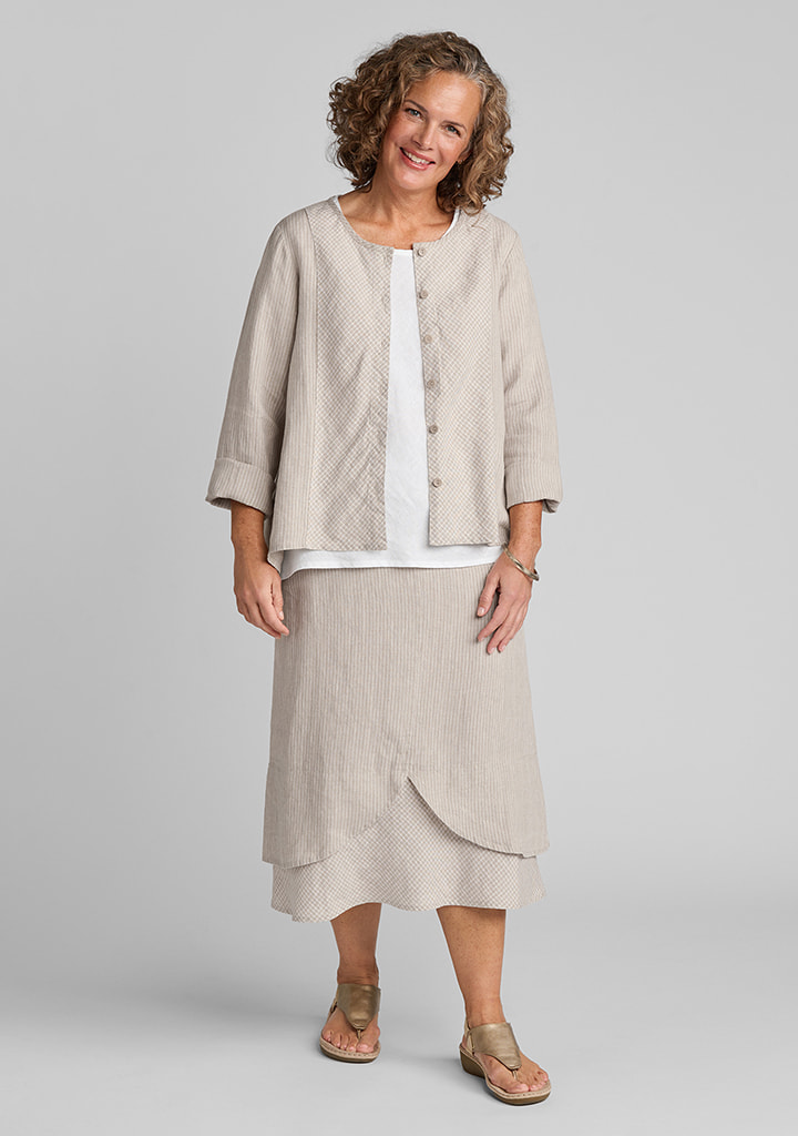 Flax linen clothing outfit