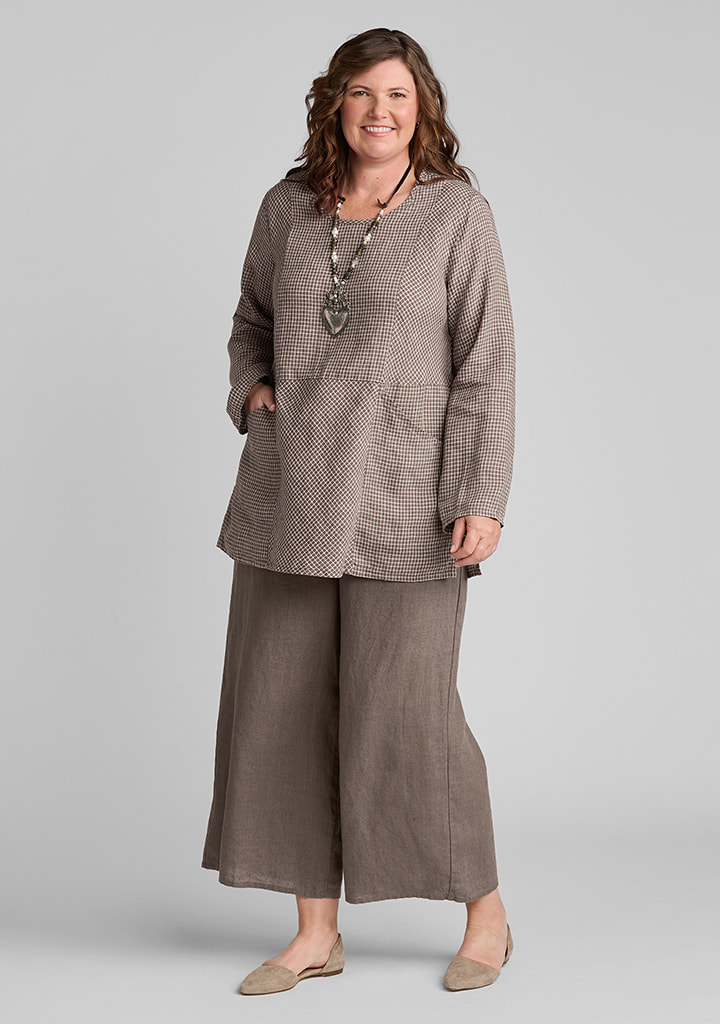 Flax linen clothing outfit