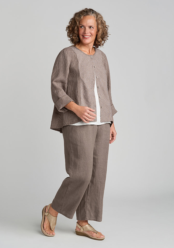Flax linen clothing outfit