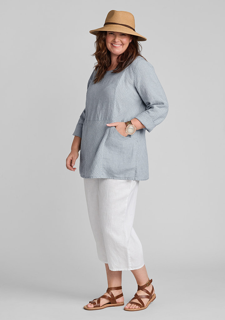 Flax linen clothing outfit